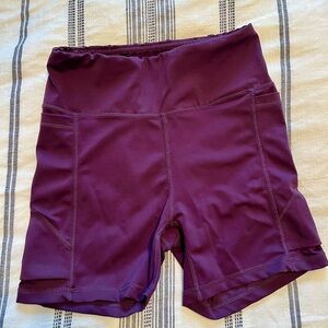 Senita Athletics Deep Purple Baseline Shorts